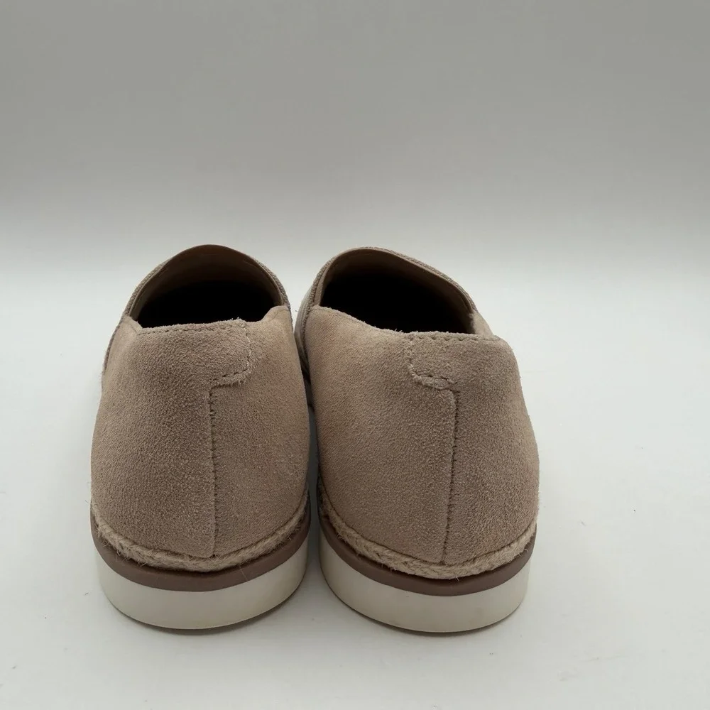 Clarks Serena Paige Women's Slip-on Espadrille Shoes 6‎ Tan White Nautical 14786